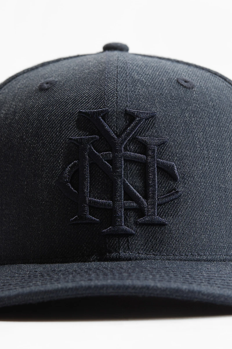 Cap with Embroidered Motif