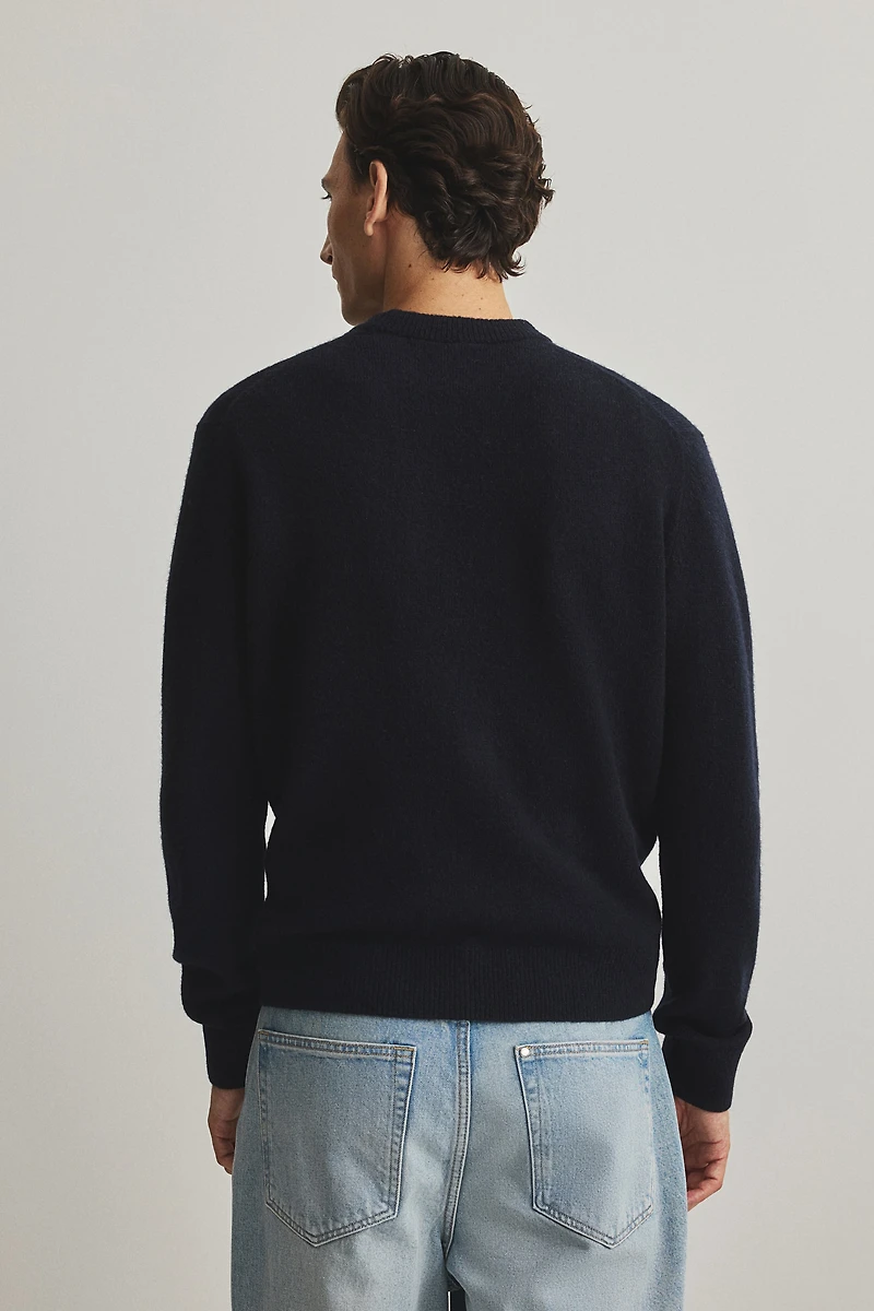Regular-Fit Fine-knit Wool Sweater