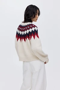 Chandail en tricot jacquard