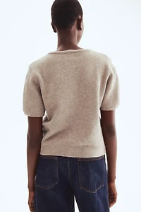 Scarf-Detail Cardigan