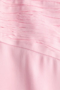 Cowl-Neck Satin Dress