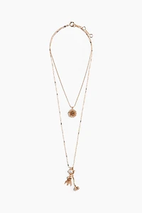 Double-Strand Pendant Necklace