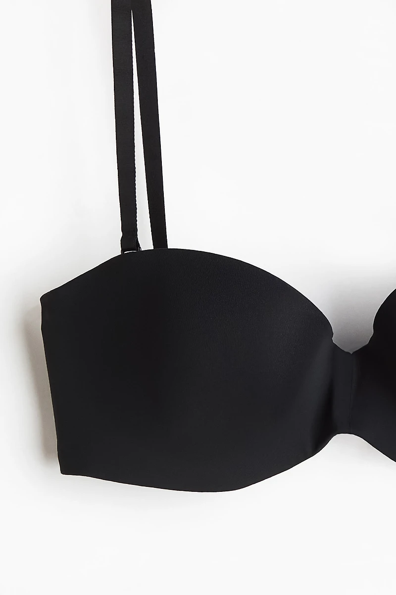 Padded Microfiber Balconette Bra