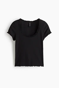 Lace-Trimmed Top