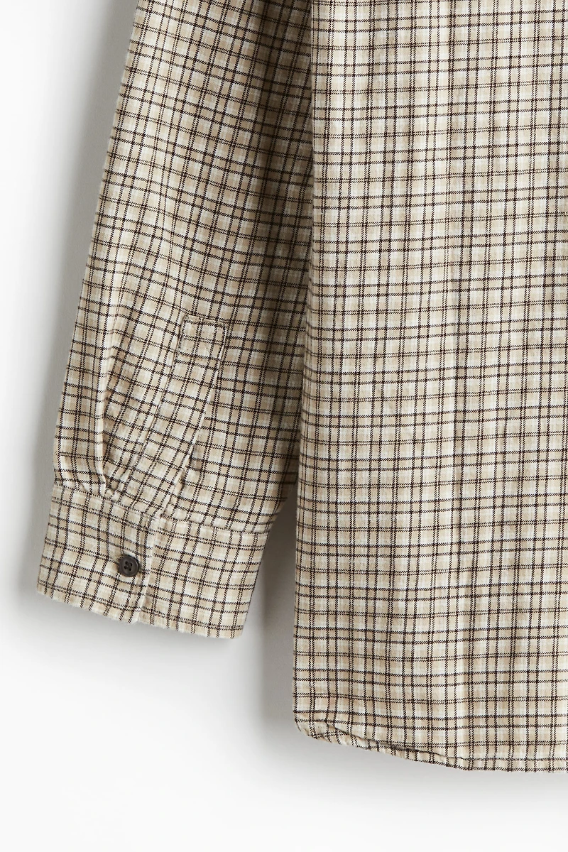 Chemise ample en flanelle