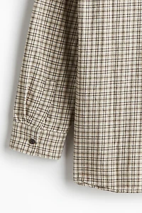 Chemise ample en flanelle