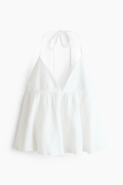 Cotton halterneck top