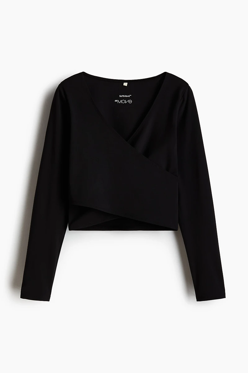 Wrap-Front Sports Top with SoftMove™