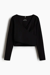 Wrap-Front Sports Top with SoftMove™