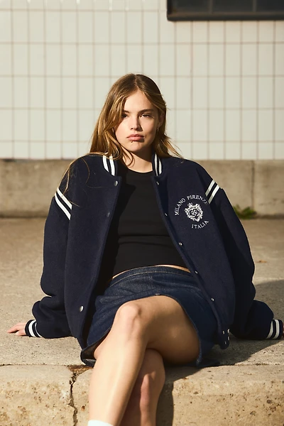 Fleece Baseball Jacket
