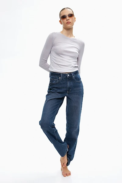 Jean Taille Haute Coupe Droite