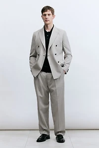Regular-Fit Double-Breasted Jacket
