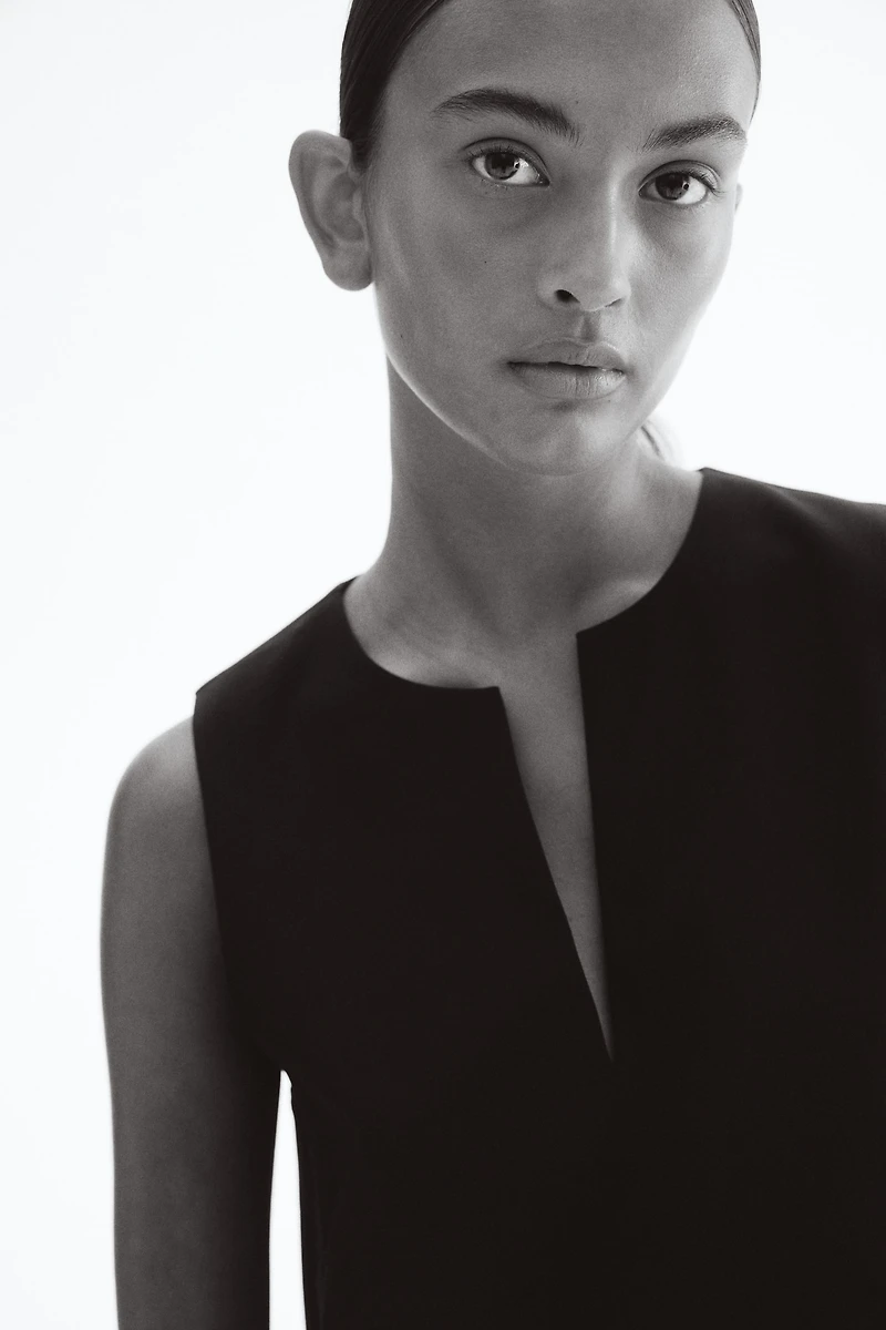 Twill Shift Dress