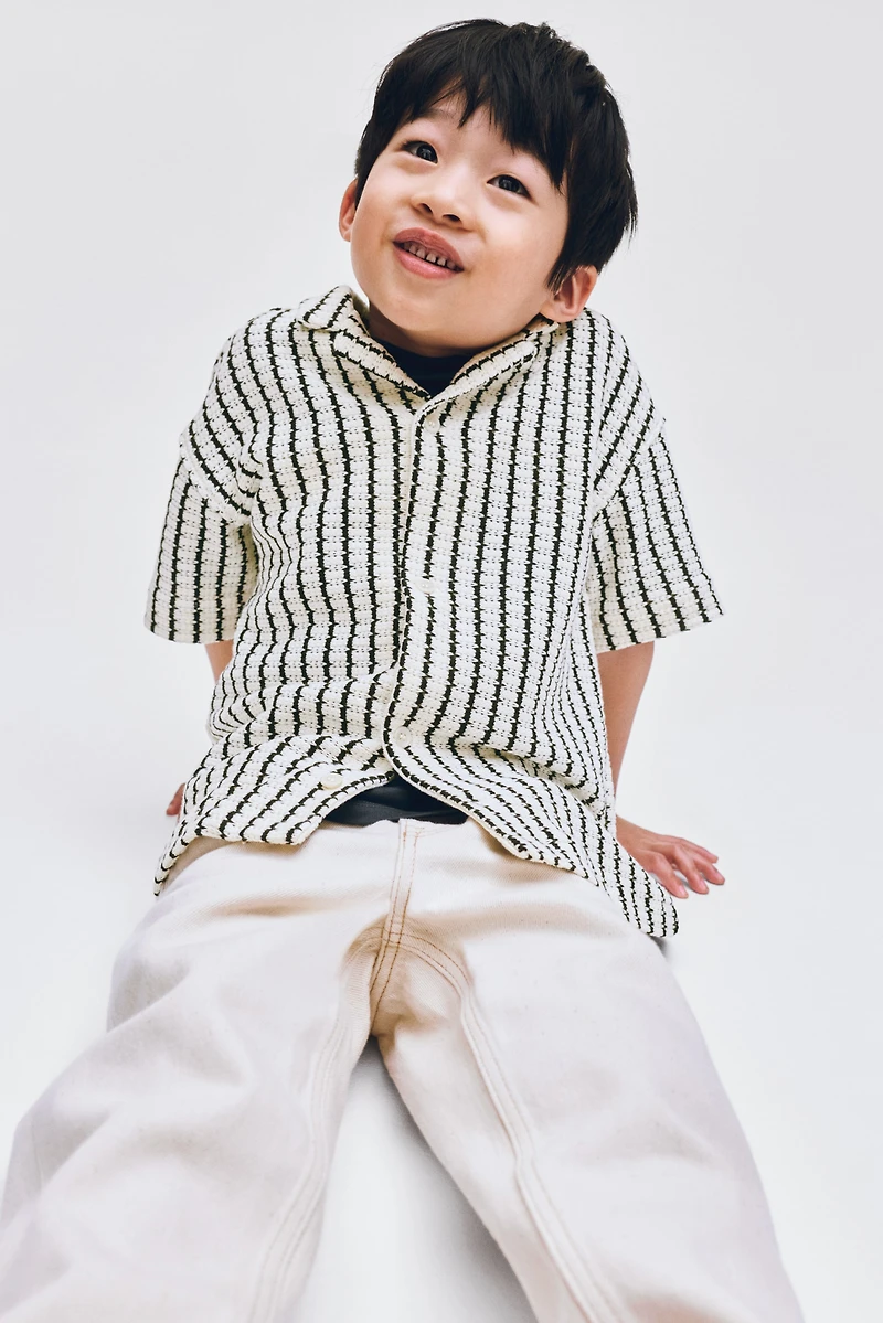 Pointelle-Knit Resort Shirt