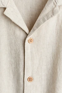 Linen-Blend Resort Shirt