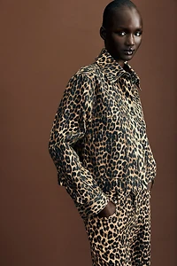 Veste en sergé à motif
