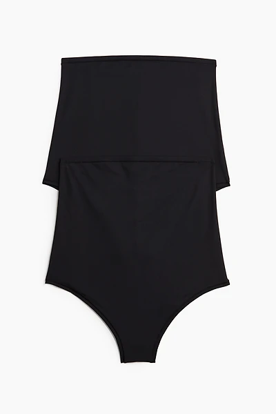 Lot de 2 culottes MAMA taille haute en microfibre