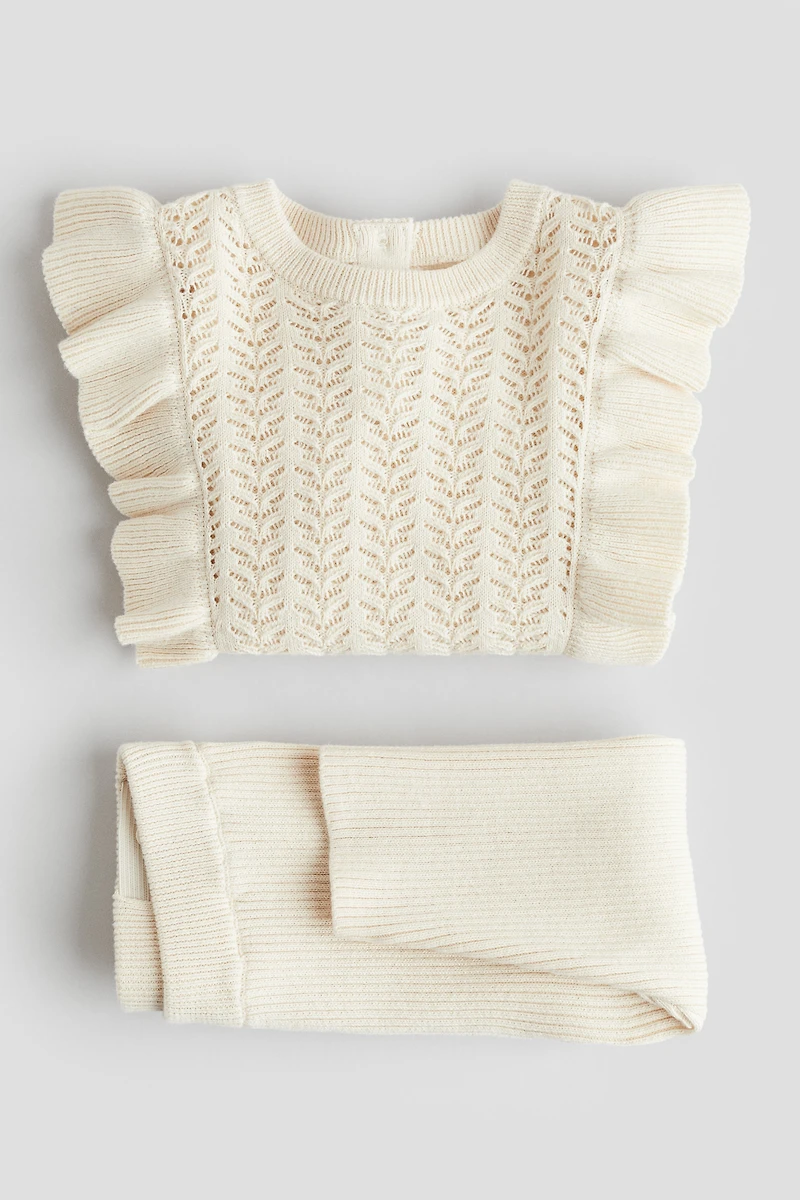 Ensemble 2 pièces en tricot de coton