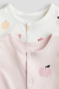 Lot de 2 pyjamas en jersey coton