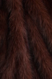 Fluffy Coat with Shawl Collar