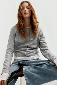 Fine-Knit Cardigan