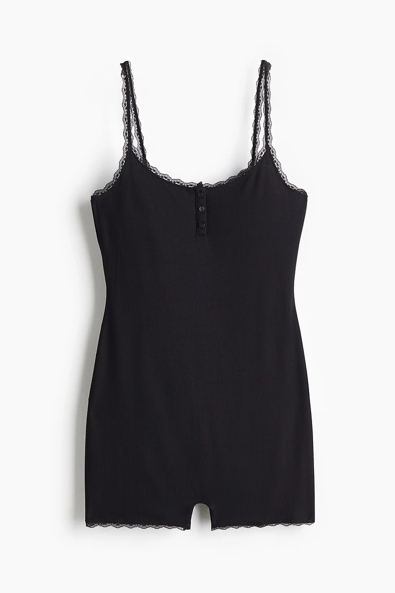 Combi-short côtelé