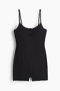 Combi-short côtelé