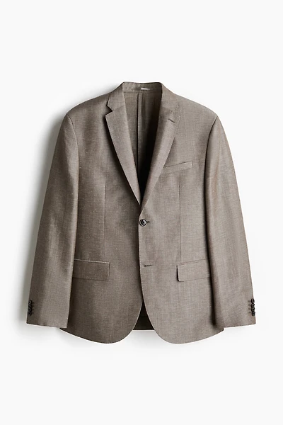 Veste près du corps en laine mélangée