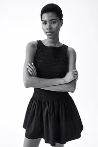 Smocked Cotton Dress