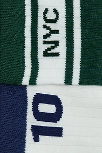 3-Pack Rib-Knit Socks