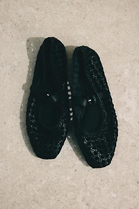 Ballerines Mary Jane en cuir