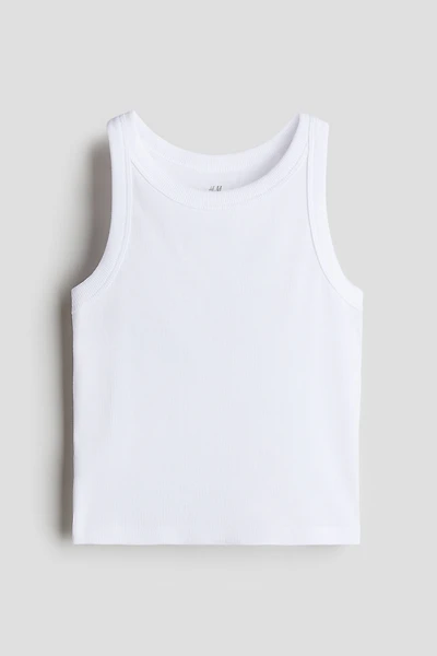 Ribbed Cotton Tank Top