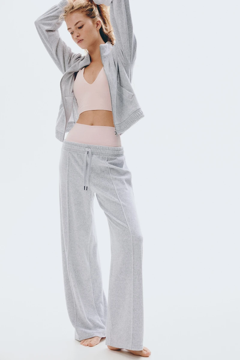 Pantalon de jogging large en velours