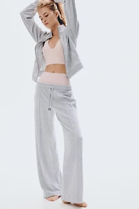 Pantalon de jogging large en velours