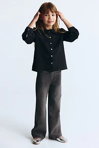 Wide Denim-look Pants