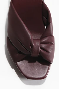 Heeled Clog-Look Sandals
