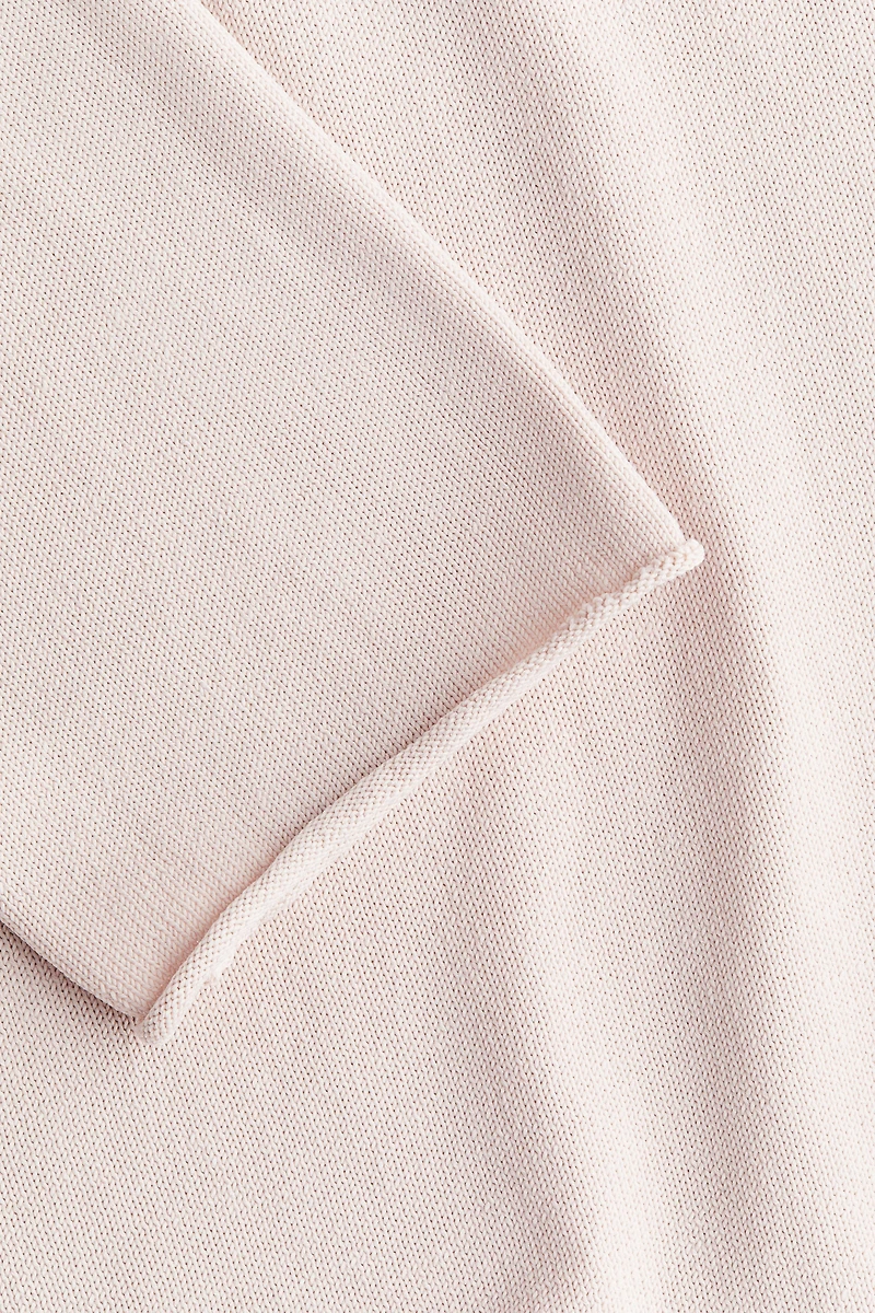 Roll-edge Sweater