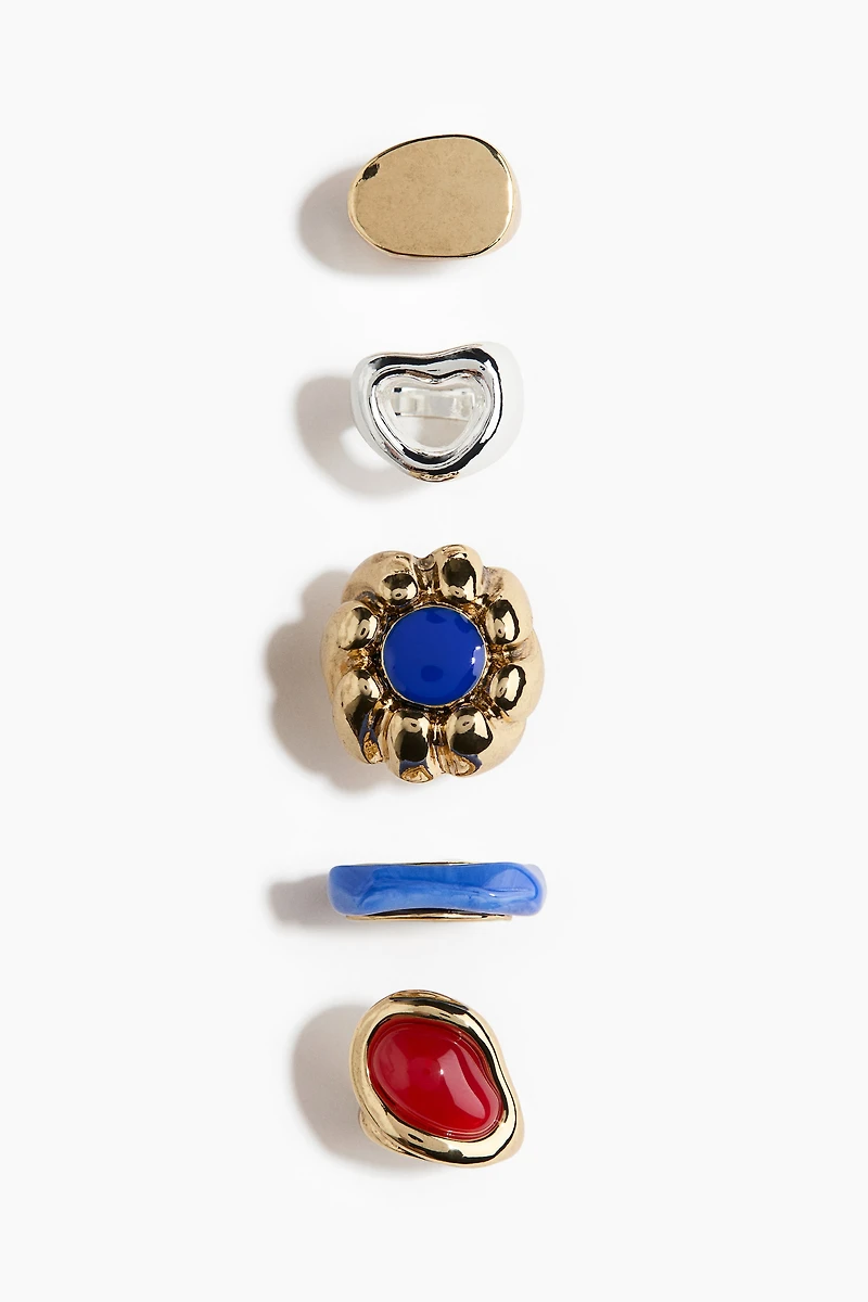 5-Pack Statement Rings