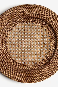 2-Pack Rattan Charger Plates