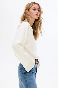 Haut à manches longues en coton