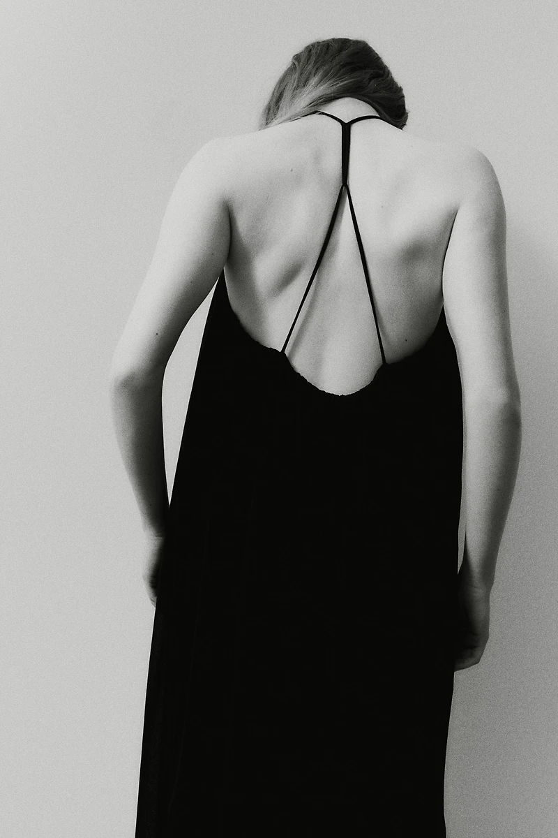 Balloon-Leg Strappy Jumpsuit