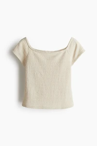 Haut en jersey texturé