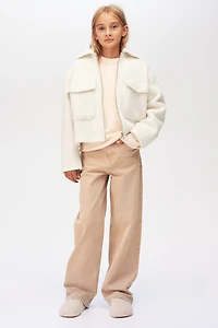 Veste-chemise feutrée
