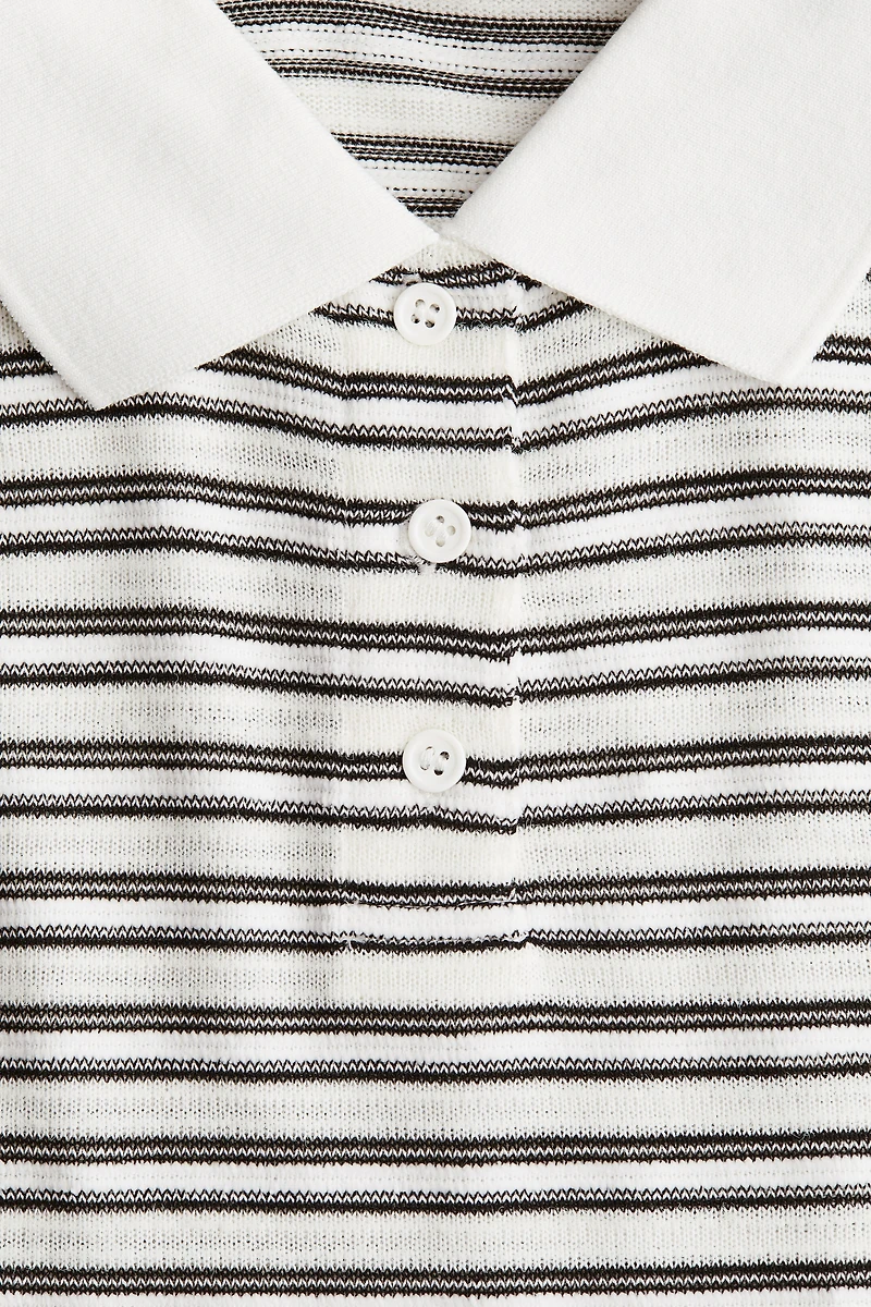 Polo en fin tricot