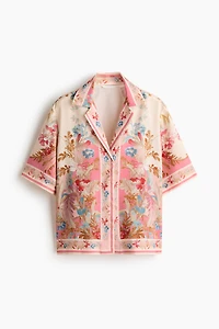 Short-Sleeved Lyocell Shirt