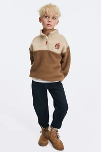 Teddy Fleece Half-Zip Sweatshirt