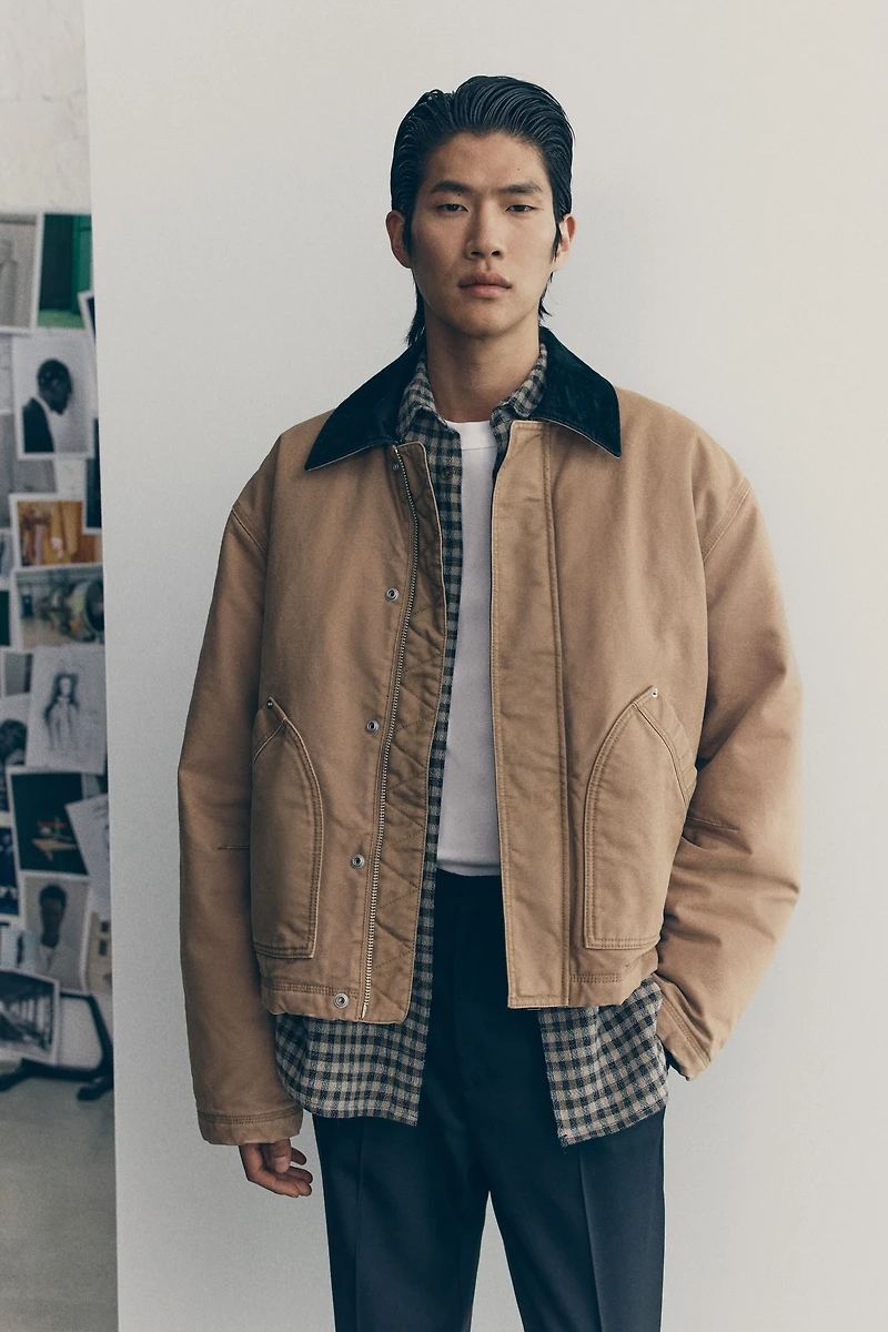 Veste de travail courte en toile