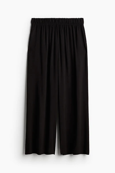 Cropped Pull-On Pants