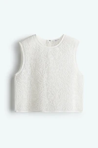 Sheer embroidered top