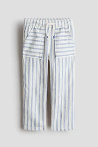 Pantalon à cordon en mousseline